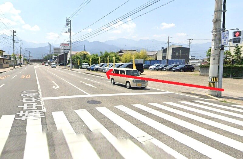 タカラスタンダード 新居浜ショールームまでの徒歩経路