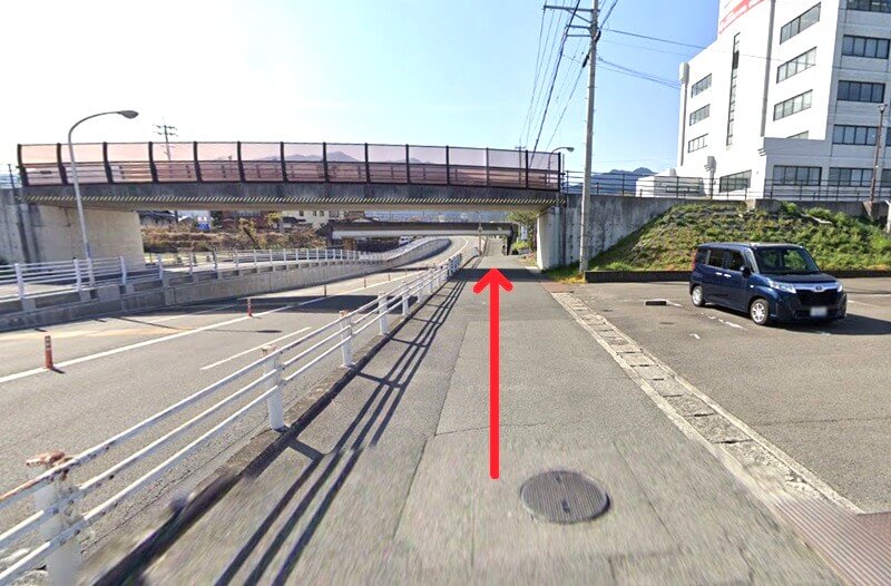 タカラスタンダード 新居浜ショールームまでの徒歩経路