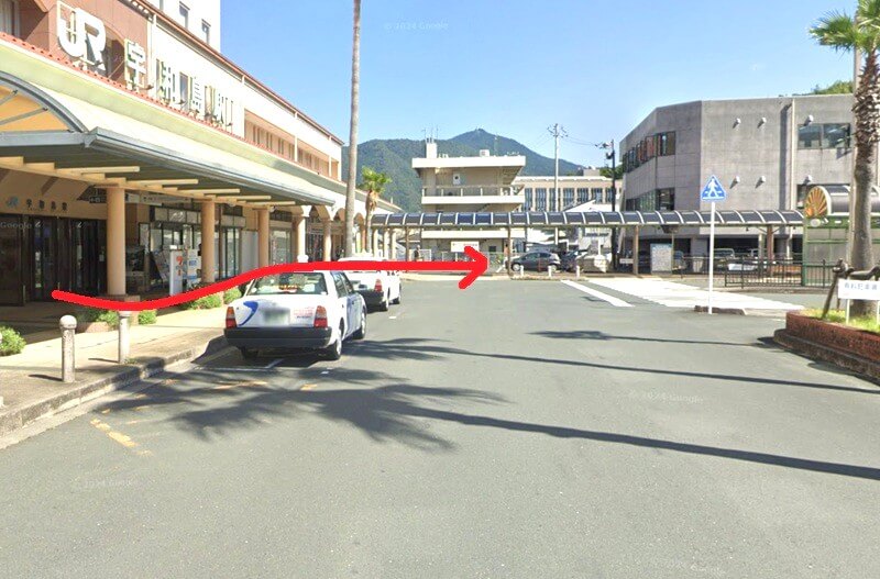 タカラスタンダード 宇和島ショールームまでの徒歩経路