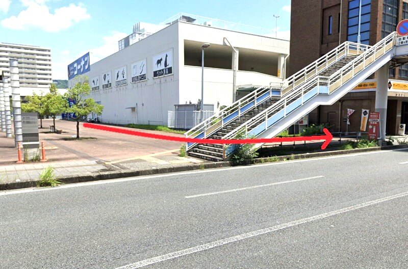 タカラスタンダード 高知ショールームまでの徒歩経路