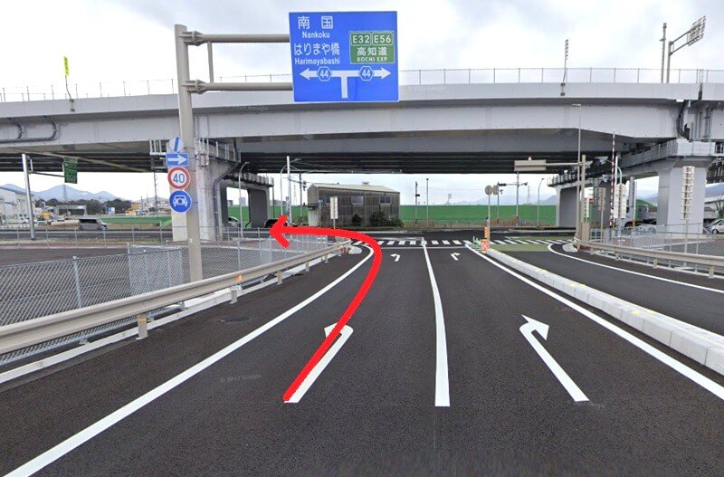 タカラスタンダード 高知ショールームまでの車の経路