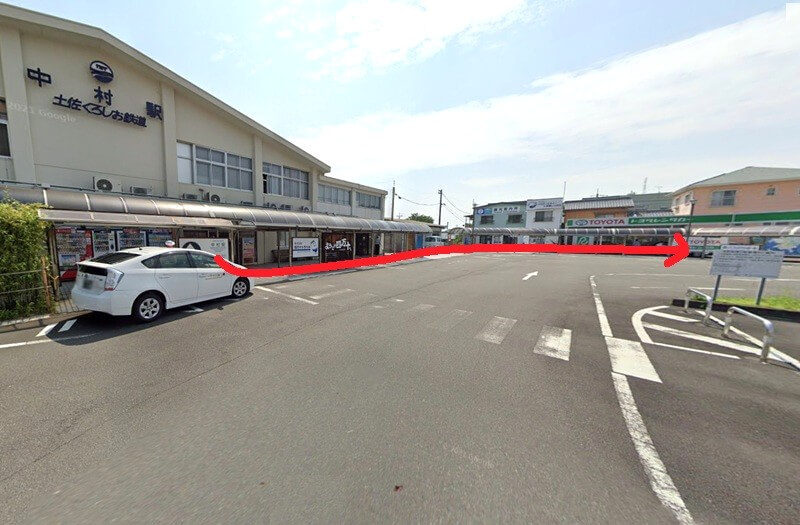 タカラスタンダード 中村ショールームまでの徒歩経路