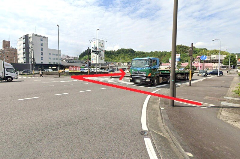 タカラスタンダード 中村ショールームまでの徒歩経路