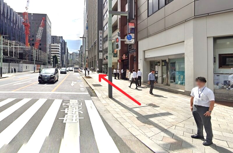 トクラスサロン東京までの徒歩経路