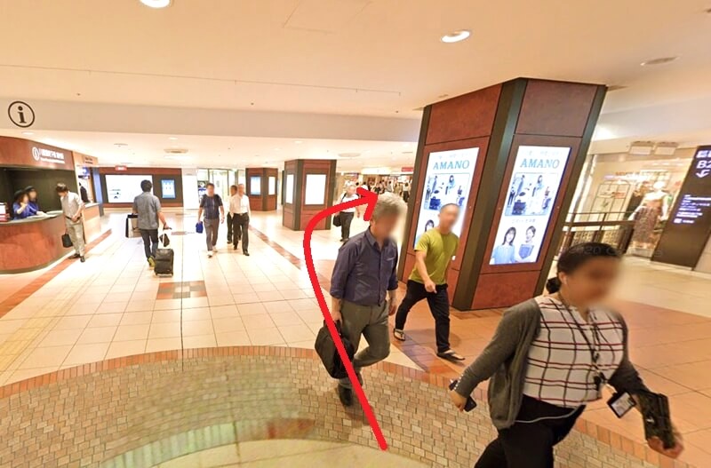 トクラスサロン東京までの徒歩経路