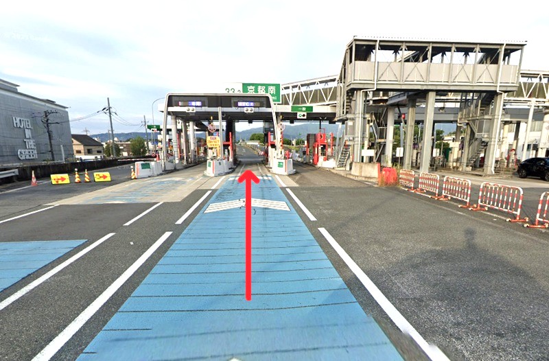 トクラス ショールーム京都までの車の経路