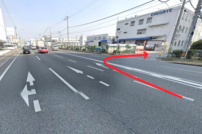 トクラス ショールーム京都までの車の経路