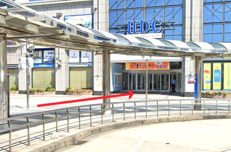 トクラス ショールーム神戸までの徒歩経路