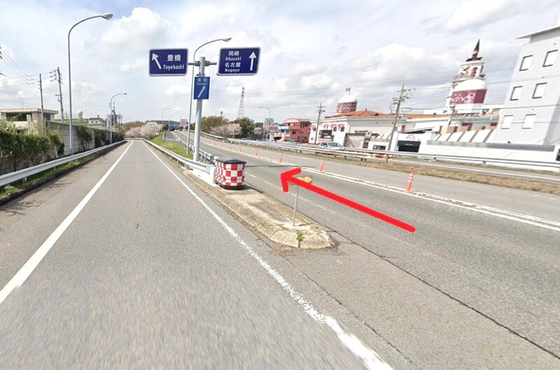 トクラス ショールーム岡崎までの車の経路