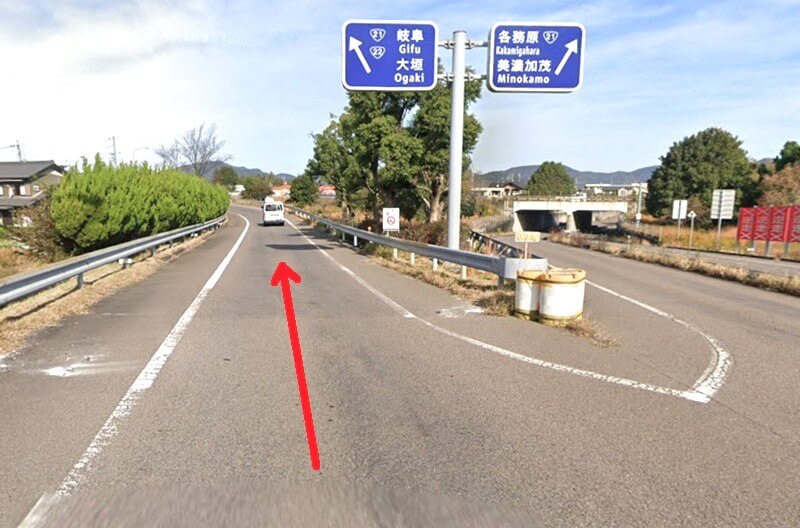トクラス ショールーム岐阜までの車の経路