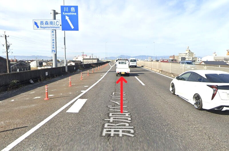 トクラス ショールーム岐阜までの車の経路