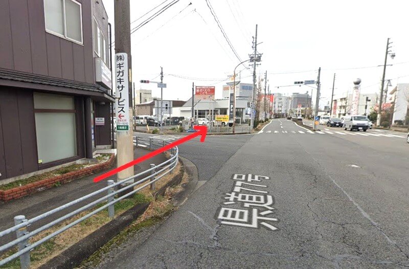 トクラス ショールーム岐阜までの徒歩経路