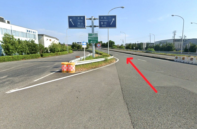 トクラス ショールーム浜松までの車の経路