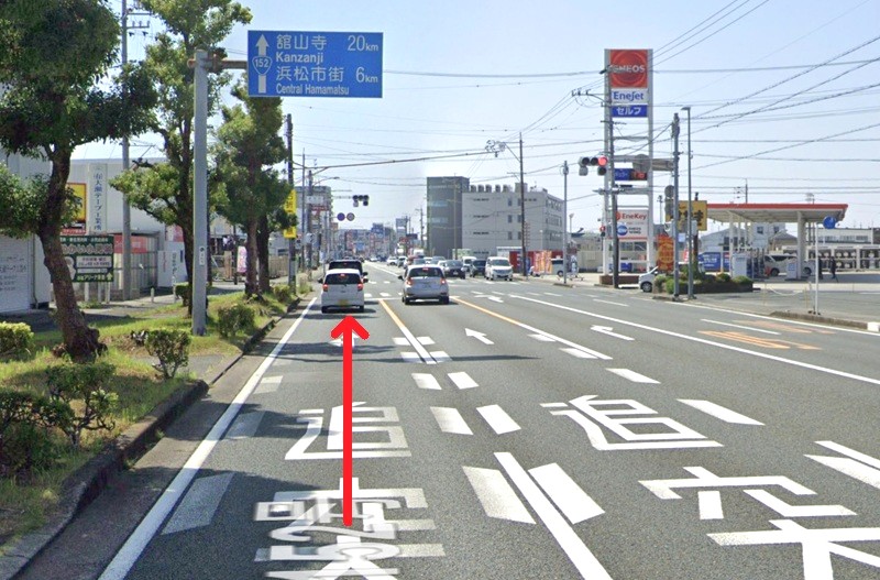 トクラス ショールーム浜松までの車の経路