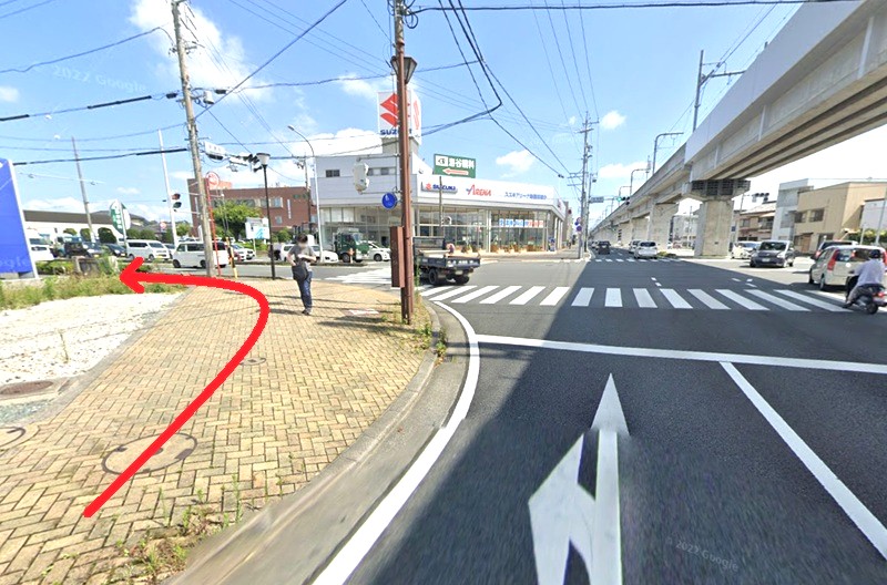 トクラス ショールーム浜松までの徒歩経路