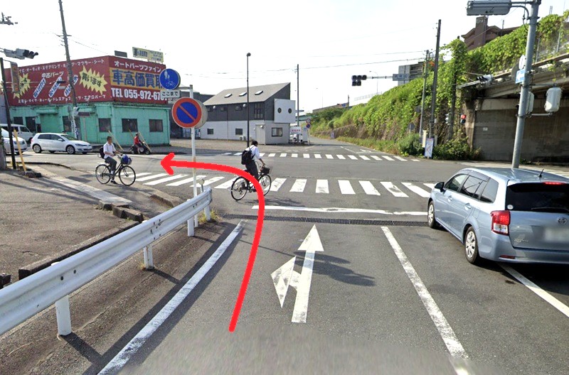 トクラス ショールーム静岡（提携店）テクパルショールームまでの車の経路