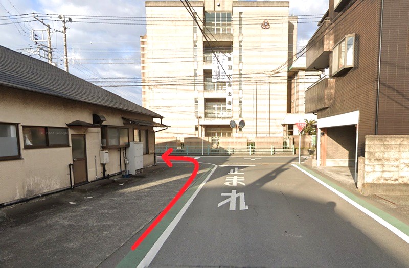 トクラス ショールーム静岡（提携店）テクパルショールームまでの徒歩経路