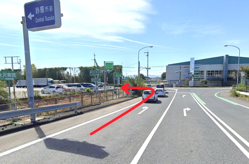 トクラス ショールーム三重までの車の経路