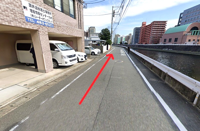 トクラス ショールーム福岡までの車の経路