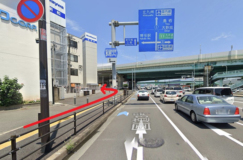トクラス ショールーム福岡までの徒歩経路