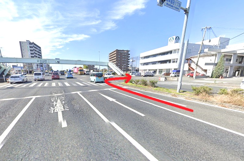 トクラス ショールーム熊本までの車の経路