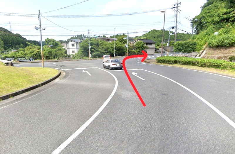 トクラス ショールーム鹿児島までの車の経路