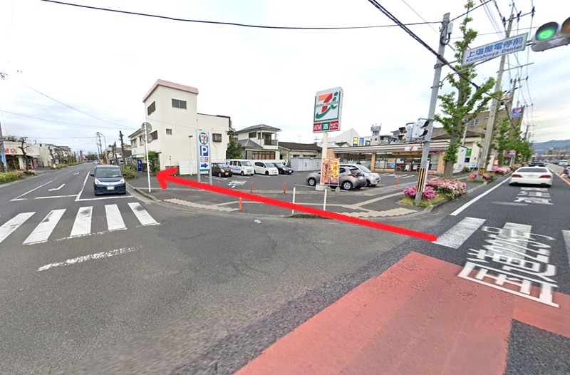 トクラス ショールーム鹿児島までの徒歩経路