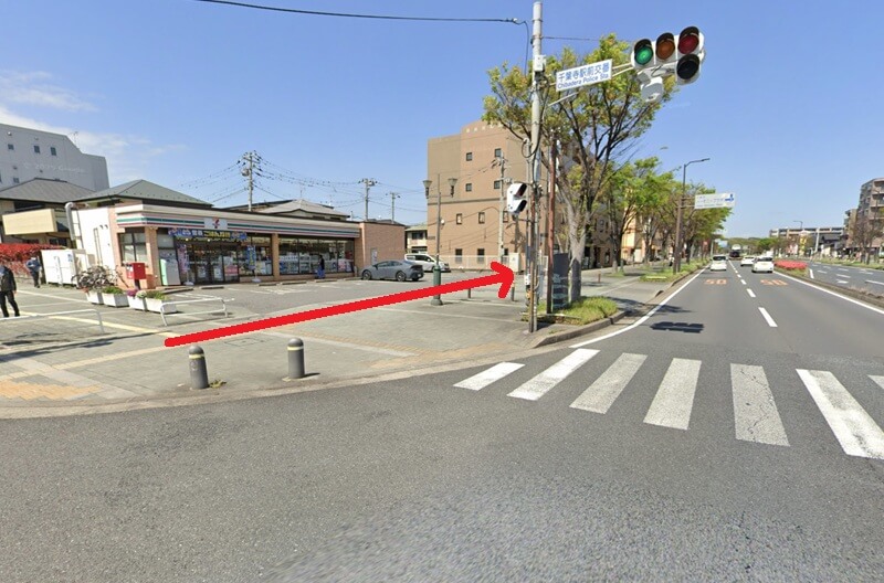 トクラス ショールーム千葉までの徒歩経路
