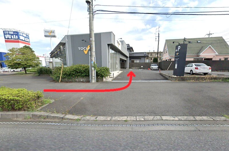 トクラス ショールーム柏までの徒歩経路