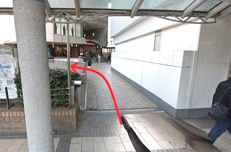 トクラス ショールーム柏までの徒歩経路