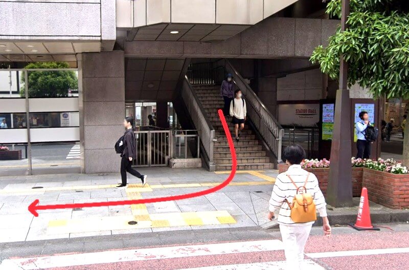 トクラス ショールーム柏までの徒歩経路