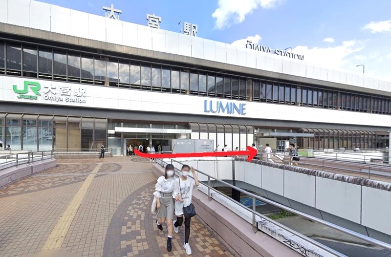 トクラス ショールーム大宮までの徒歩経路