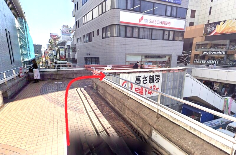 トクラス ショールーム大宮までの徒歩経路