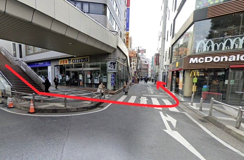 トクラス ショールーム大宮までの徒歩経路