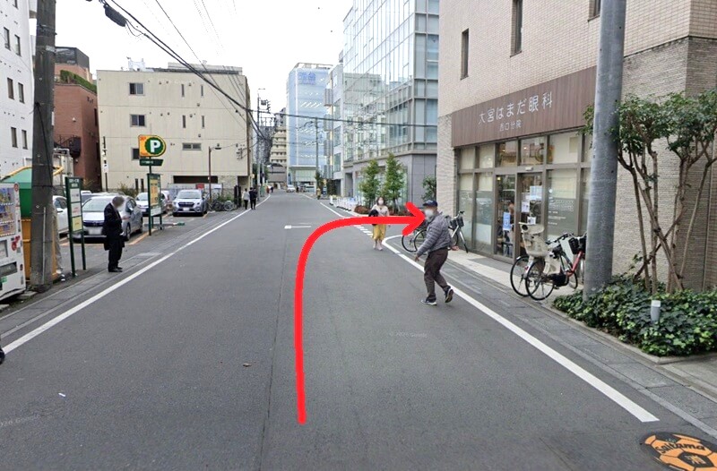 トクラス ショールーム大宮までの徒歩経路