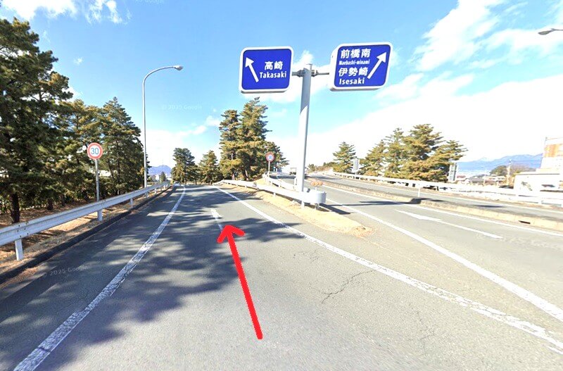 トクラス ショールーム高崎までの車の経路