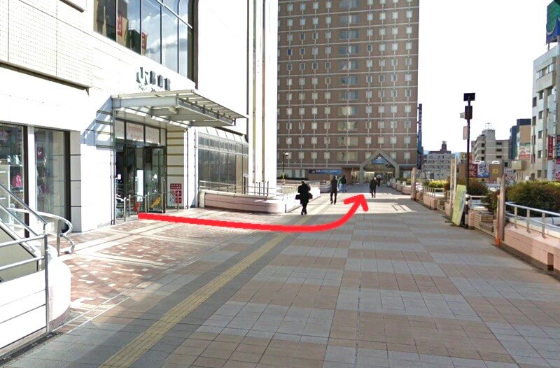 トクラス ショールーム高崎までの徒歩経路