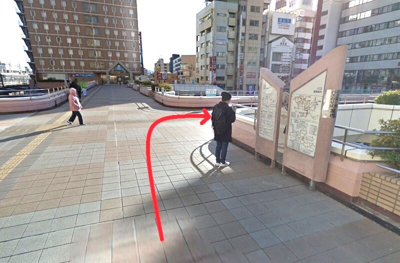 トクラス ショールーム高崎までの徒歩経路