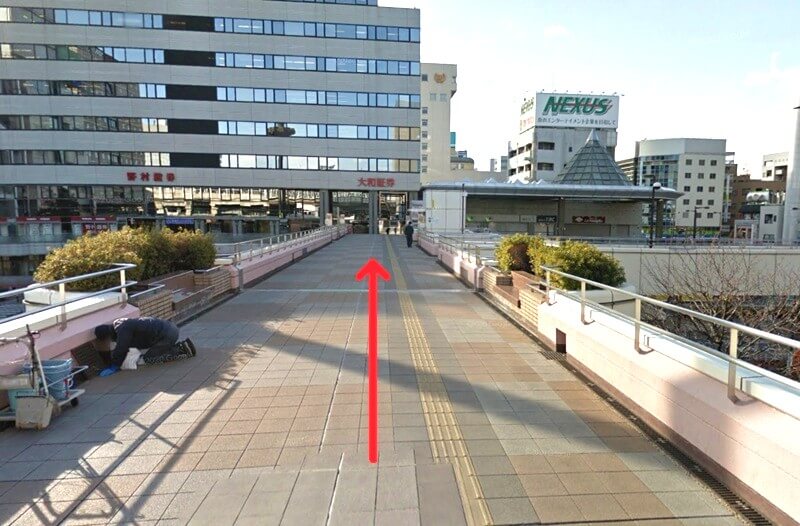 トクラス ショールーム高崎までの徒歩経路