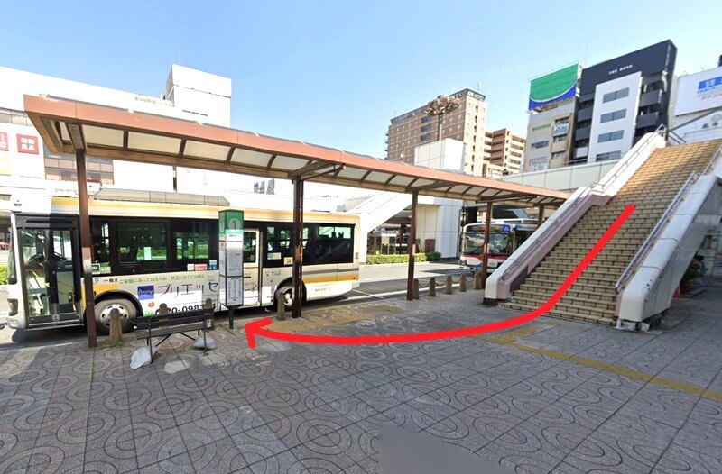 トクラス ショールーム高崎までの徒歩経路