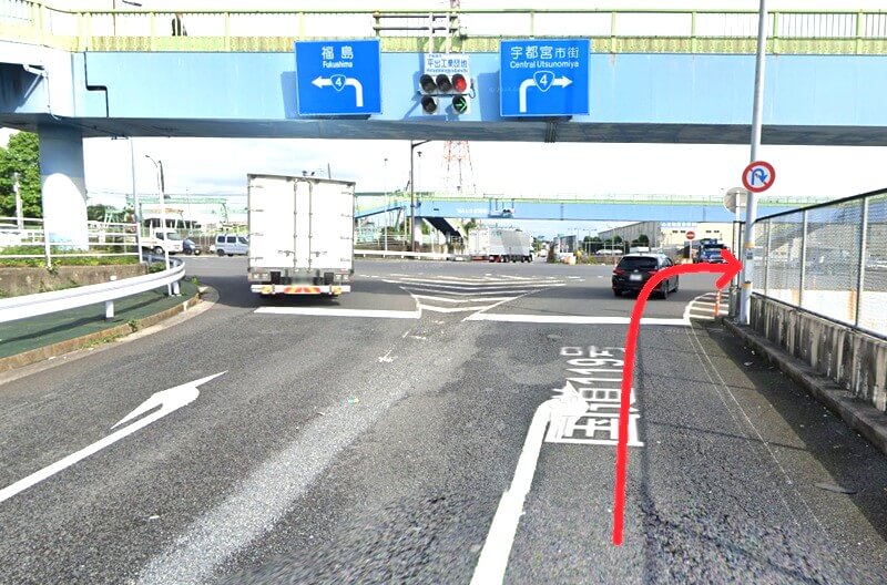 トクラス ショールーム宇都宮までの車の経路