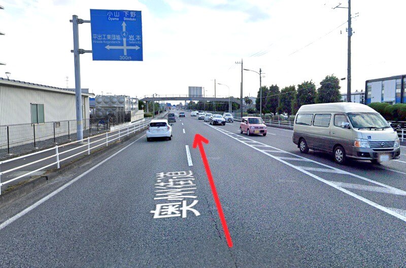 トクラス ショールーム宇都宮までの車の経路