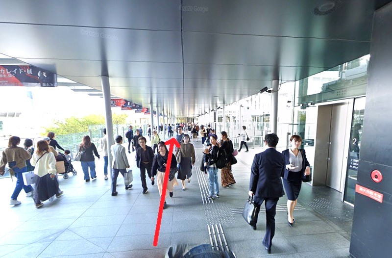 トクラス ショールーム大阪までの徒歩経路