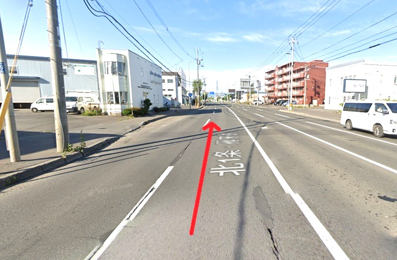 トクラス ショールーム札幌までの車の経路