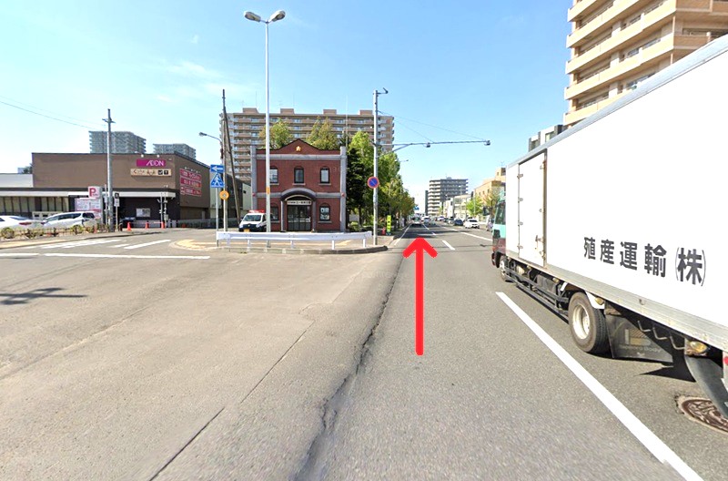 トクラス ショールーム札幌までの車の経路