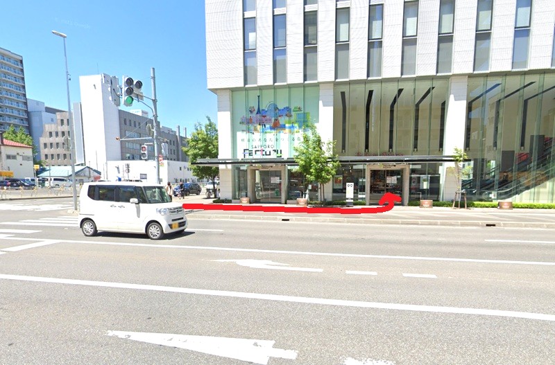 トクラス ショールーム札幌までの徒歩経路
