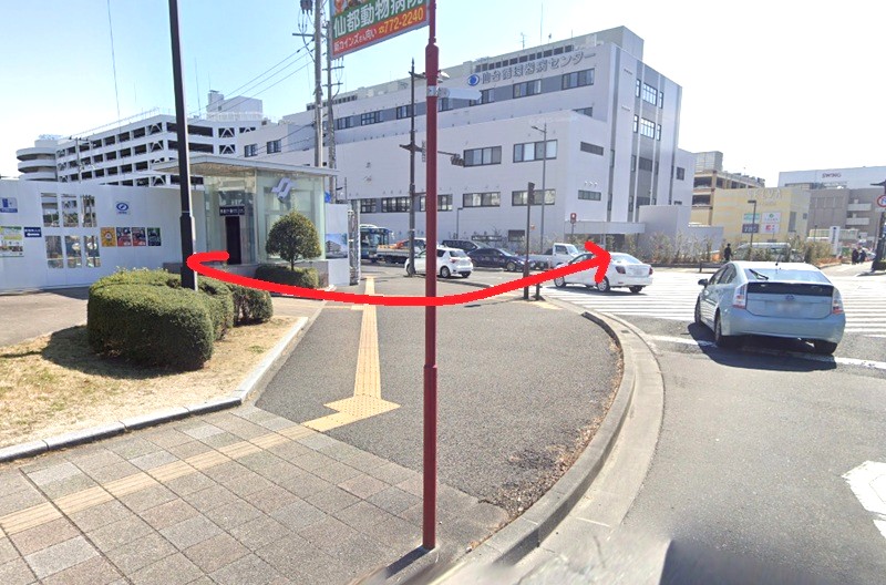 トクラス ショールーム仙台までの徒歩経路