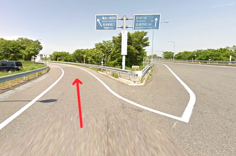 トクラス ショールーム新潟までの徒歩経路
