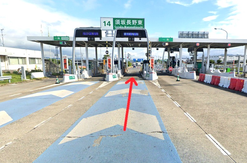 トクラス ショールーム長野までの車の経路