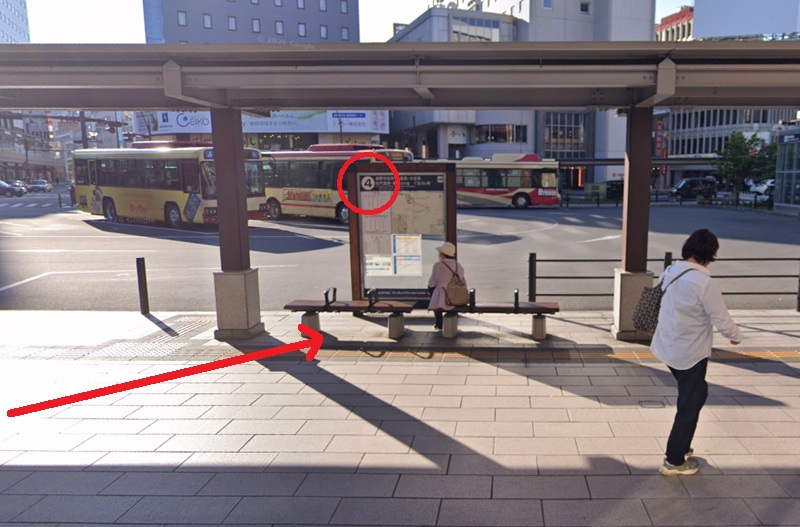 トクラス ショールーム長野までの徒歩経路